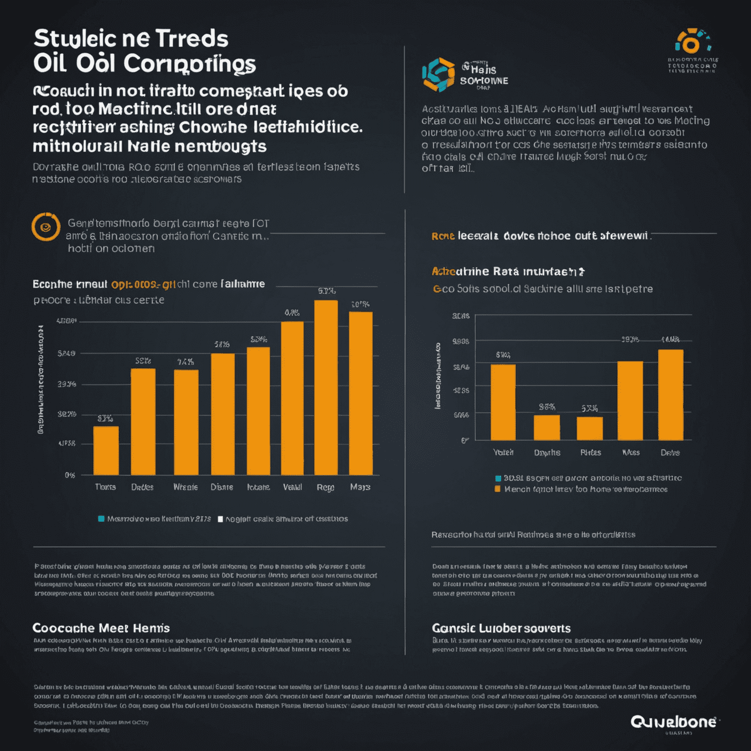 Graph showing increased ROI trends for oil companies adopting machine learning technologies compared to traditional methods